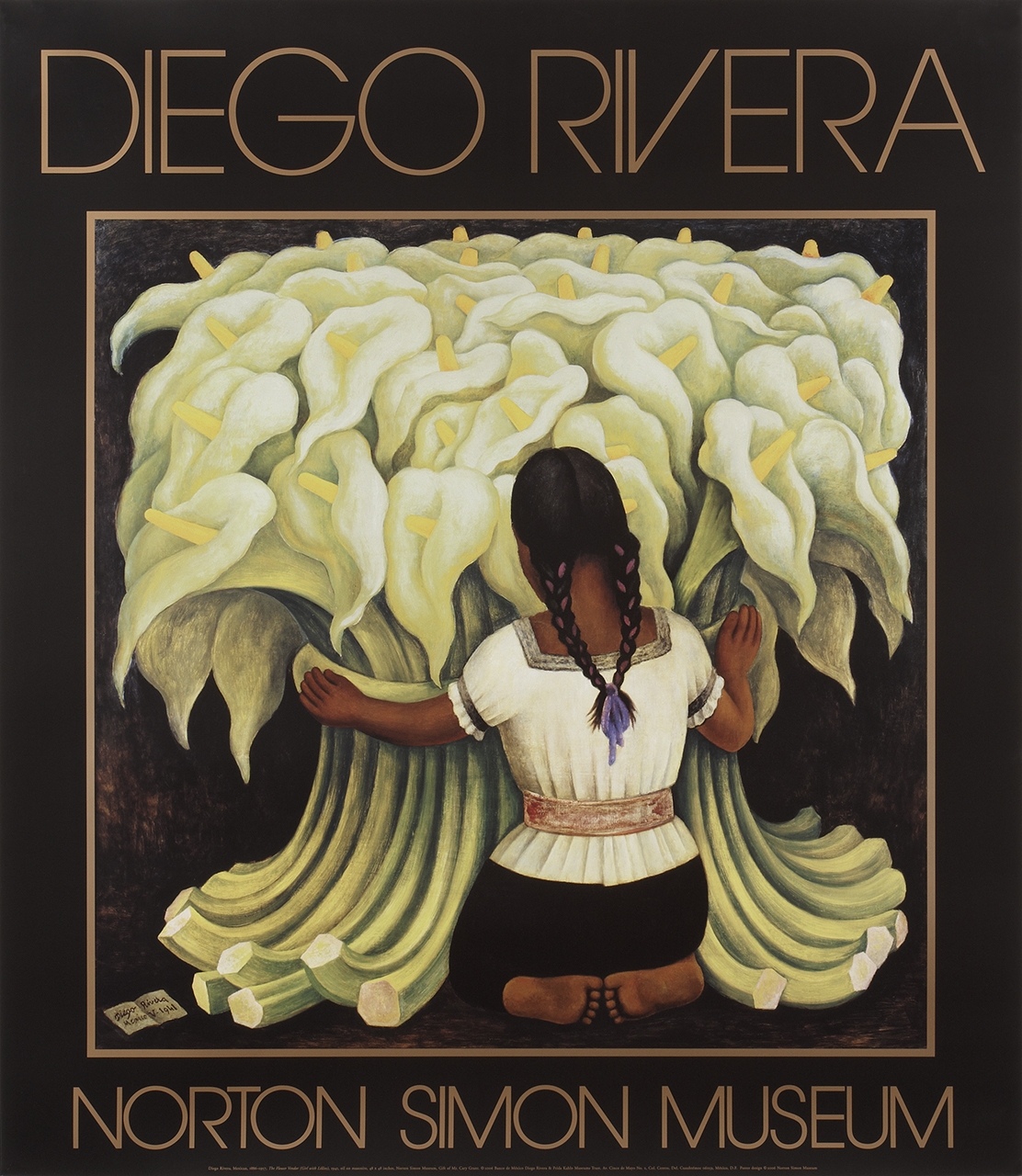 US SELLER-Diego Rivera The Vendor of Alcatraces art poster lounge room accent 