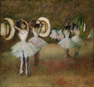 Degas "Dancers in the Rotunda at the Paris Opera" Archival Digital Print (11" x 14" mat)-0