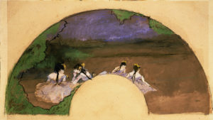Degas "Fan: Dancers on the Stage" Archival Digital Print (11" x 14" mat)-0