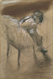 Degas "Seated Dancer Rubbing Her Leg" Archival Digital Print (16" x 20" mat)-0
