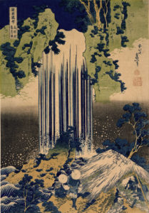 Hokusai "The Falls of Yoro..." Archival Digital Print (16" x 20" mat) -0