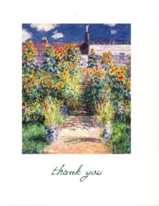 Monet "The Artist's Garden" Boxed Thank You Cards-0