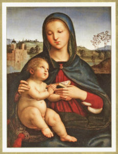 Raphael "Madonna and Child with Book" Boxed Holiday Greeting Cards-0