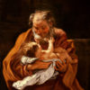 Giovanni Battista Gaulli "Saint Joseph and the Infant Christ" Archival Digital Print (16" x 20" mat)-0