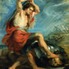 Peter Paul Rubens "David Slaying Goliath" Archival Digital Print (16 x 20 inch mat)-0