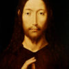 Hans Memling "Christ Giving His Blessing" Archival Digital Print (16 x 20 inch mat)-0