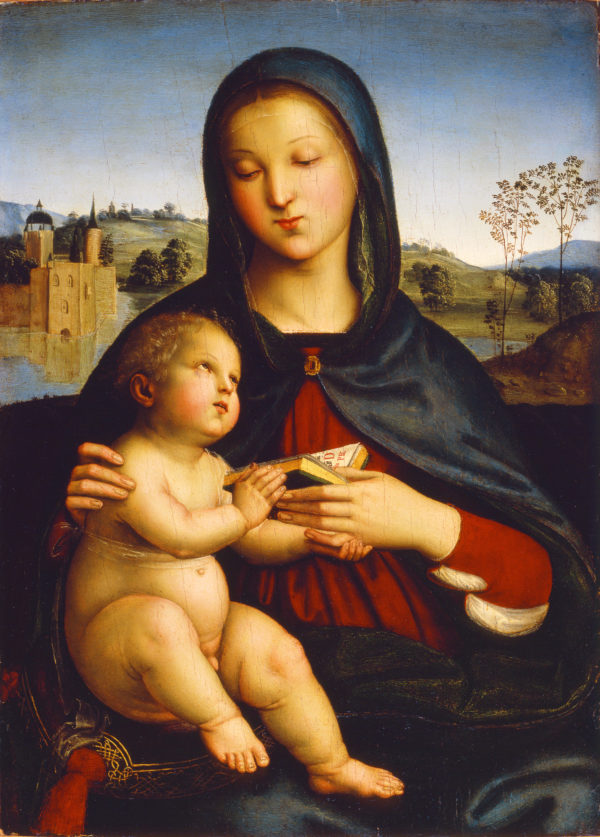 Raphael "Madonna and Child with Book" Archival Digital Print (11 x 14 inch mat)-0