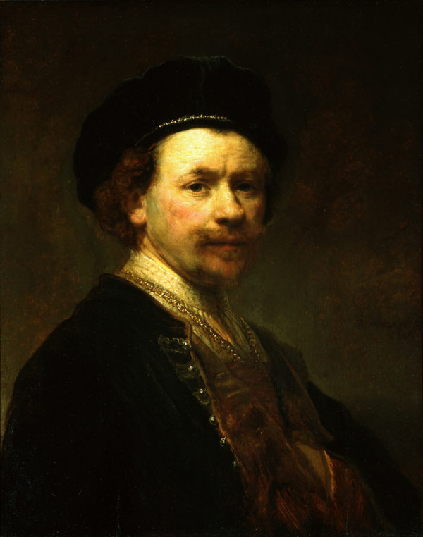 Rembrandt van Rijn "Self-Portrait" Archival Digital Print (16 x 20 inch mat)-0