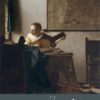 Johannes Vermeer "Woman with a Lute" Poster-0