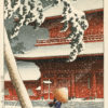 Kawase Hasui "Zojo Temple, Shiba" Archival Digital Print (16" x 20" mat)-0