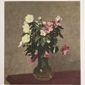 Fantin- Latour 'White and Pink Mallows in a Vase' Birthday Card-0