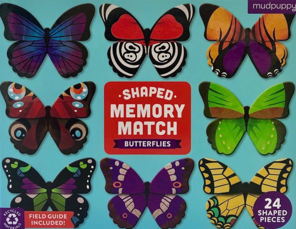 Shaped Memory Match Game: Butterflies-0
